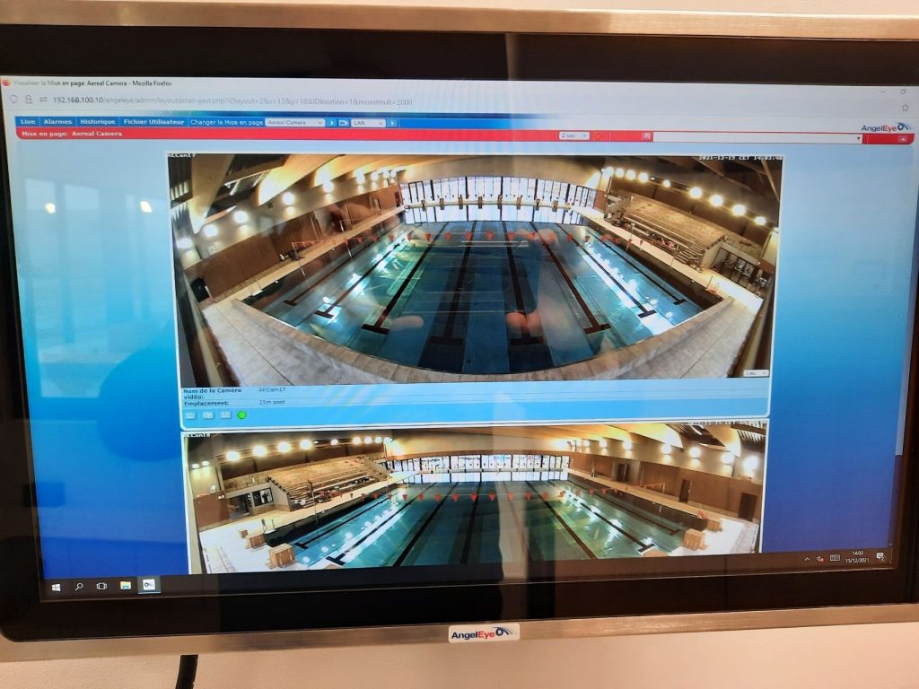 AngelEye LifeGuard aquatic technology installed in the new aquatic center in Wormhout, France Giusta 1